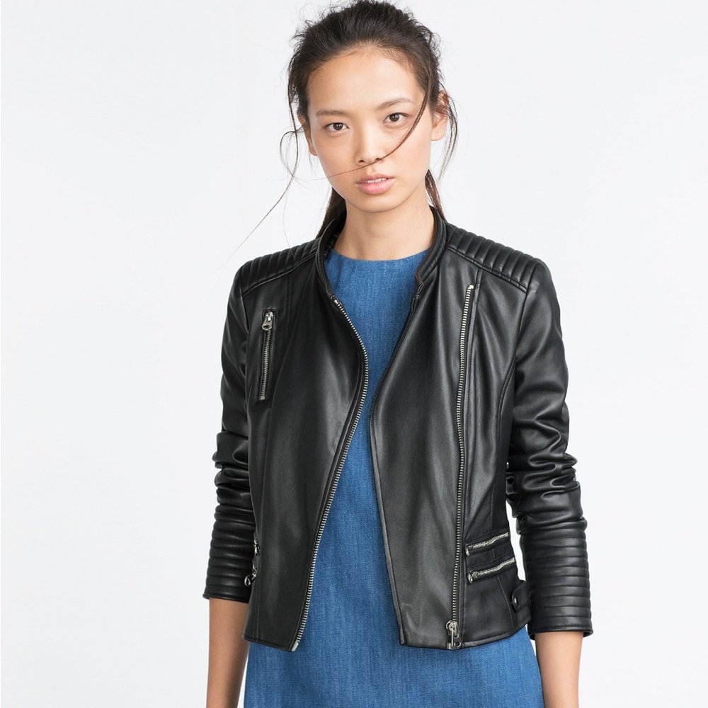 Zara leather jacket